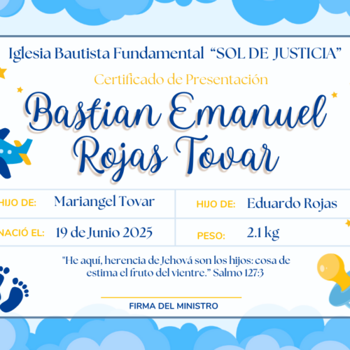 Certificado Escolar (Editable Canva) Prueba